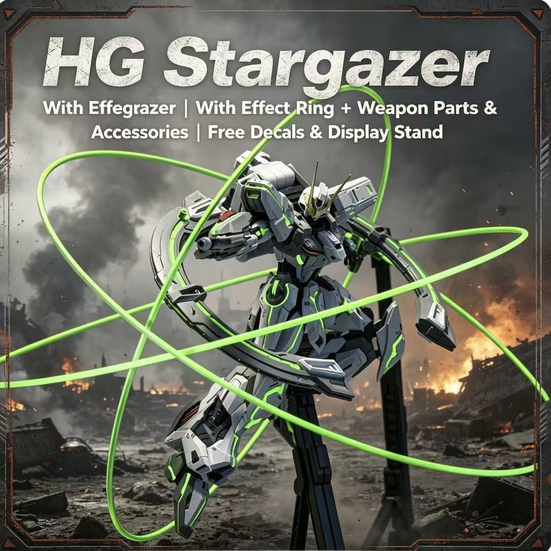 Bandai Model Gundam Hg - 47 HG ستارجيزر ميكا مع حلقة