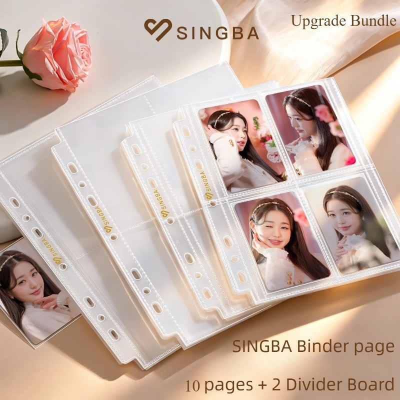 Pokemon Binder Card - 10 قطع جديدة مع ورقتين فاصلتين،