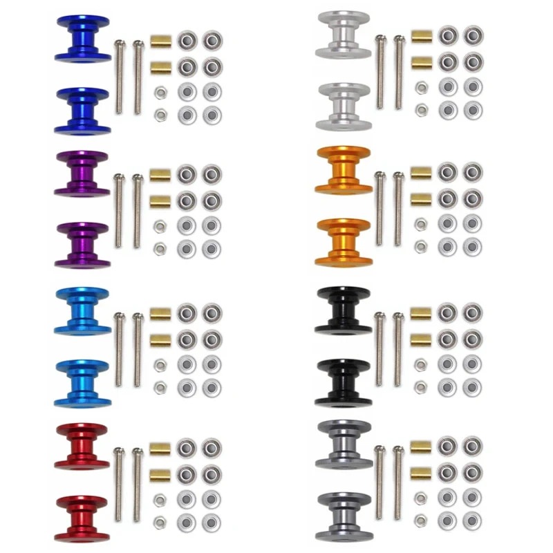 Tamiya Model Mini 4Wd - قطعتان من بكرات التوجيه المزدوجة 12-13