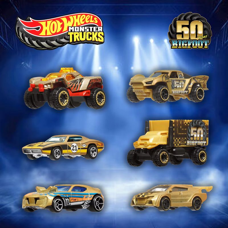 Hot Wheels Car Monster Trucks - مجموعة سيارات هوت ويلز مونستر تراك