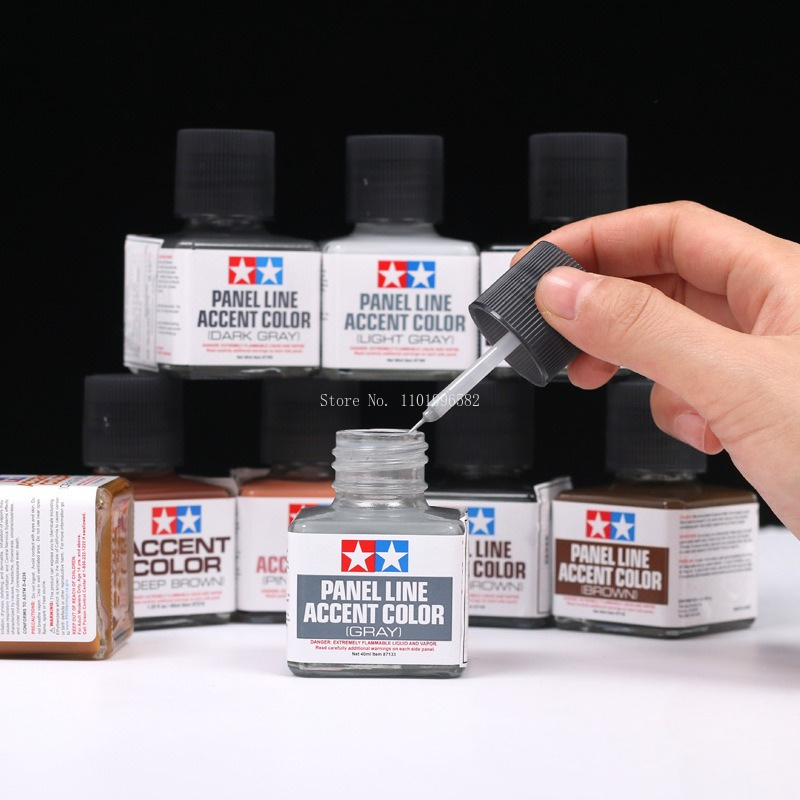 40 مل ملونات طلاء المينا للخطو - مراجعة Tamiya Model Paint Set وسعره