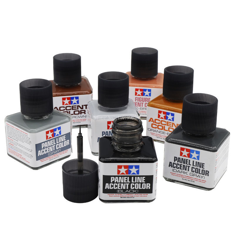 40 مل ملونات طلاء المينا للخطو - مراجعة Tamiya Model Paint Set وسعره