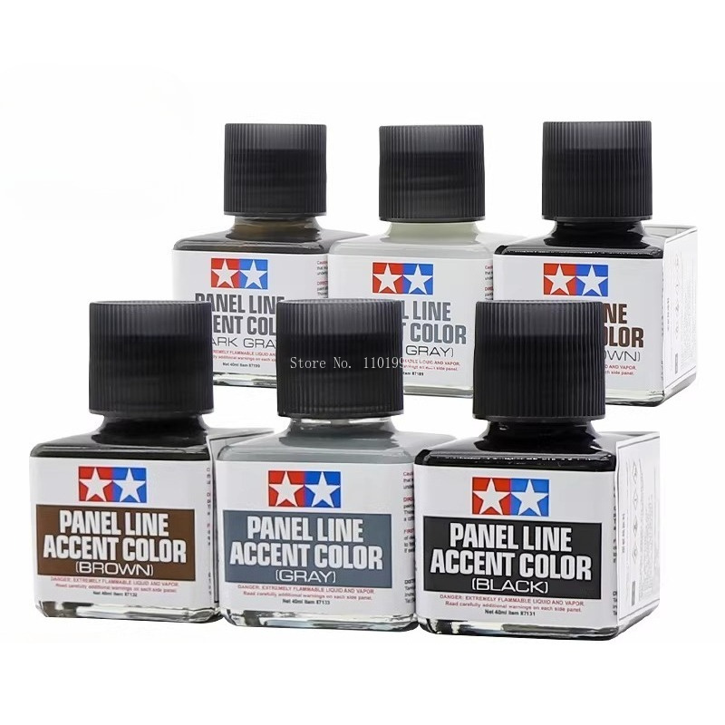 40 مل ملونات طلاء المينا للخطو - مراجعة Tamiya Model Paint Set وسعره