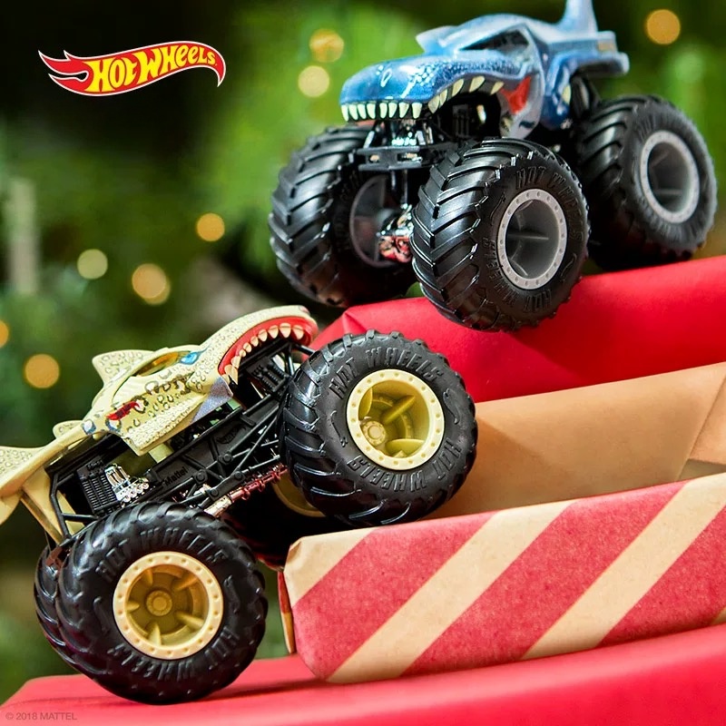 مجموعة شاحنات مونستر 2025 بعجل - مراجعة Hot Wheels Car Monster Trucks وسعره