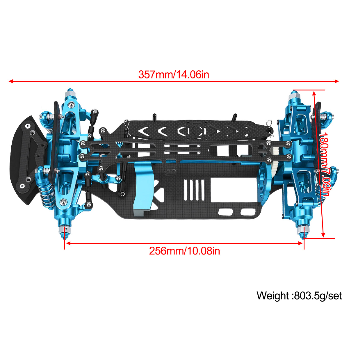 طقم هيكل من الألومنيوم وألياف  - مراجعة Tamiya Model Rc Car وسعره