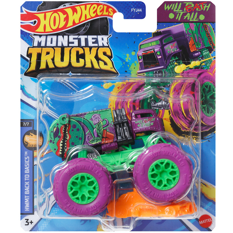 ماتيل هوت ويلز 1/64 سلسلة شاحن - مراجعة Hot Wheels Car Monster Trucks وسعره